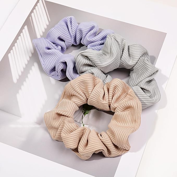 Hair Ties Scrunchies for Women's, for Girls Big Scrunchies Both for Thick Hair or Thin Hair Curl Hair No Crease Ponytail Holder No Hurt Your Hair