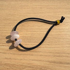 Elastic Hair Tie for Women Real Gemstone beads Ponytail Holders Hair Accessories hair elastic tie for Women Men (Rose Quartz)