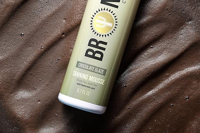Chocolate Glaze Self-Tanning Mousse – Rich Medium Bronzed Foam | Streak-Free, Non-Sticky, Unscented | Instant Dark Chocolate Glow for Face & Body, With Natural Colour-Fix Technology