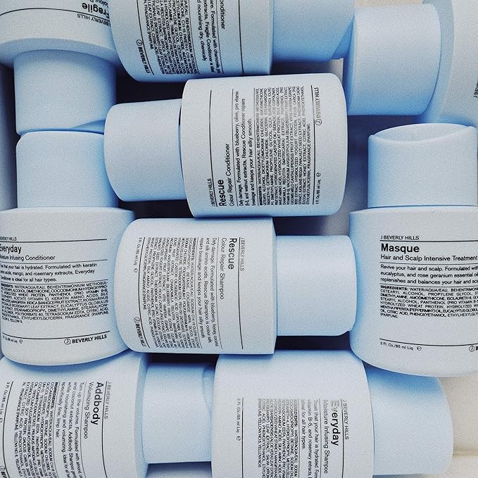 J Beverly Hills Blue Hair Mask with Eucalyptus Oil for Scalp Treatment, 3 Oz