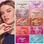 REVLON Super Lustrous Glimmer Gloss, Non-Sticky Lip Gloss, High-Shine Finish, Plant-Based Glitter, 001 Diamond Drama, 0.13 fl oz